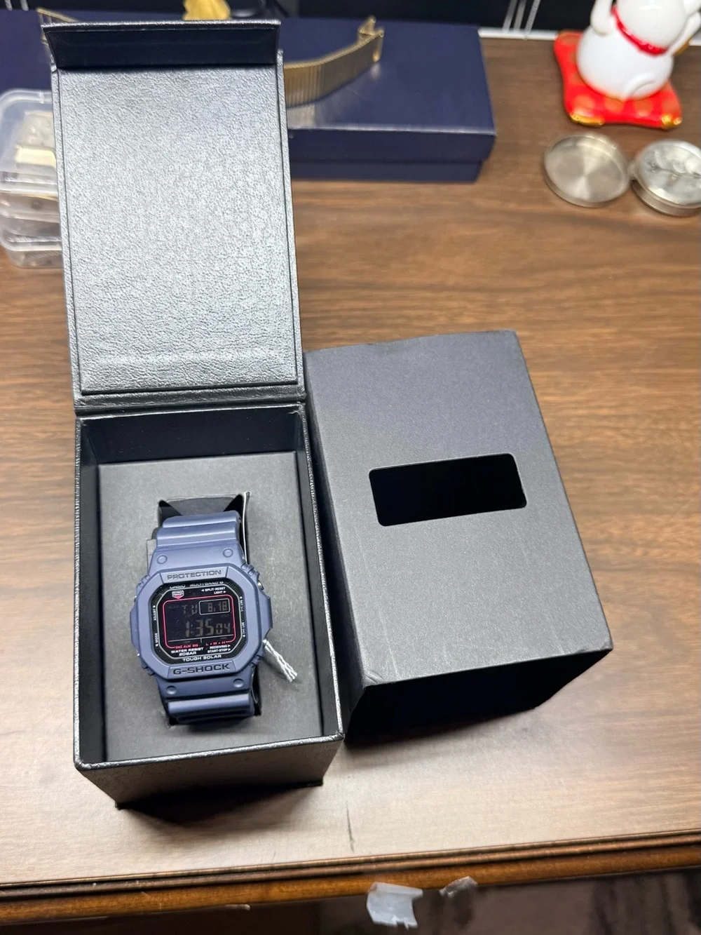 G-SHOCK multi band 6 Men's Digital Watch in Matte Blue - Durable Sport Style